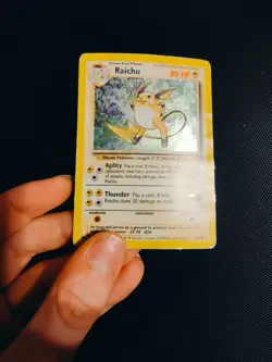 Pokemon Base Set Raichu Holo - Image 1