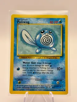 Poliwag - 59/102 - Common - Base Set - Pokemon Card - HP - 34 - Image 1