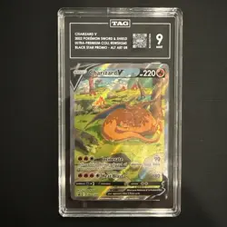 2022 Pokemon Promo Ultra Premium Collection SWSH260 Charizard V TAG 9 - Image 1