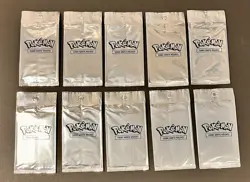 Lot (10) Pokemon Indonesian KFC PROMO Packs Sealed Pikachu Charizard Mewtwo - Image 1
