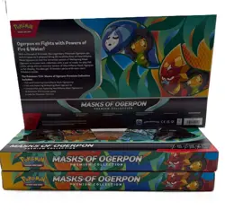 Lot of (3) Pokemon TCG Mask Of Ogerpon Premium Collecion Boxes Sealed - Image 3