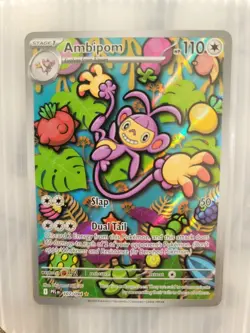 2025 Pokemon Phantasmal Flames Ambipom Illustration Rare #107/094 - Image 1