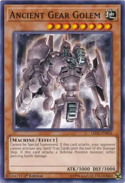 Ancient Gear Golem - LED2-EN034 - Common - 1st Edition - Lightly Played - Image 1