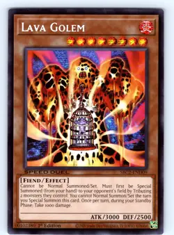 Lava Golem (PSR) Prismatic Secret Rare 1st Edition SBC2-END09 LP - Image 1