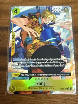 One Piece TCG Sanji ST29-004 Full Art Starter Deck 29 Egghead - Image 1