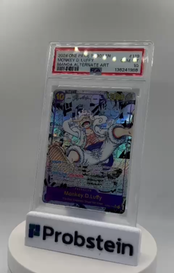 2024 One Piece PRB01 Manga Alt Art #119 Monkey D. Luffy PSA 10 GEM MINT - Image 2