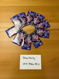 One Piece CG OP-14 The Azure Sea's Seven Sleeved Booster Packs Lot Of 10 [1] - Image 1