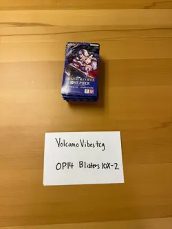 One Piece CG OP-14 The Azure Sea's Seven Sleeved Booster Packs Lot Of 10 [2] - Image 2