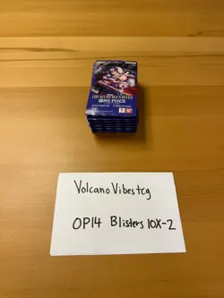 One Piece CG OP-14 The Azure Sea's Seven Sleeved Booster Packs Lot Of 10 [2] - Image 3
