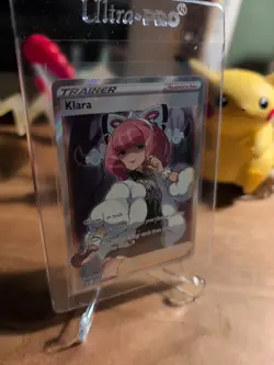 Klara Full Art Trainer Swsh302 Black Star Promo. Near Mint-Mint+Card. - Image 2