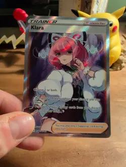 Klara Full Art Trainer Swsh302 Black Star Promo. Near Mint-Mint+Card. - Image 5