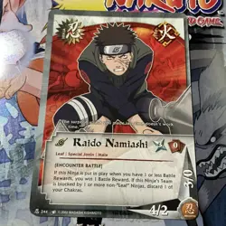 Naruto CCG Cards Raido Namiashi N-244 Regular Common 1st First Edition 2002 - Image 1