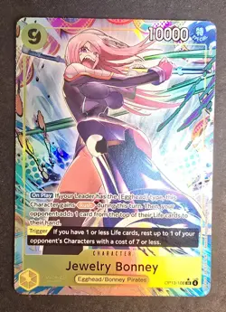 Jewelry Bonney ONE PIECE Card English OP13-108 SR Carrying on His Will - Image 1