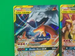 Pokemon Tag Team GX'S Card Lot Of 2 Reshiram & Charizard, Charizard & Braixen NM - Image 3