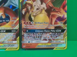 Pokemon Tag Team GX'S Card Lot Of 2 Reshiram & Charizard, Charizard & Braixen NM - Image 5