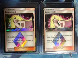 Pokemon - Lusamine 182/214 - Lost Thunder - Prism Star Holo Card - Image 1