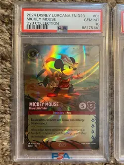 PSA 10 DISNEY LORCANA 6 PROMO CARD COLLECTION SET D23 EXPO 2024 EXCLUSIVE FOIL - Image 2