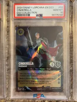 PSA 10 DISNEY LORCANA 6 PROMO CARD COLLECTION SET D23 EXPO 2024 EXCLUSIVE FOIL - Image 3