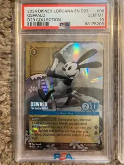 PSA 10 DISNEY LORCANA 6 PROMO CARD COLLECTION SET D23 EXPO 2024 EXCLUSIVE FOIL - Image 5