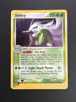 Shiftry 12/100 EX Sandstorm Rare Holo Pokemon Card Vintag E-Series Nintendo 2003 - Image 1