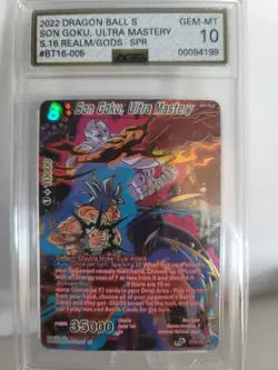 Son Goku Ultra Mastery BT16-005 SPR Dragon Ball Super Card AGS 10 - Image 1