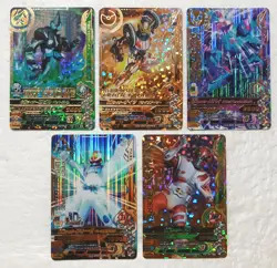 Lot of 5 Japanese Kamen Rider Battle: Ganbarizing Super Rare Card Set - Image 1