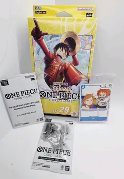 X1 ONE PIECE CARD GAME: EGGHEAD STARTER DECK ST-29 ENGLISH + 3 Promo Packs - Image 1