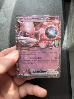 Team Rocket's Mewtwo ex 205 Sv: Scarlet & Violet Promo Cards Holo - Image 1
