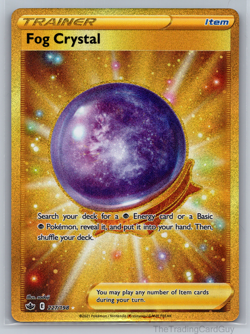 Fog Crystal 227/198 SWSH Chilling Reign SECRET RARE GOLD Trainer Pokemon Card NM - Image 1