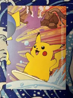 Pokemon 2000 Topps Series 2 5 Of 10 #132 Ditto Pikachu Stick On Card - Image 2