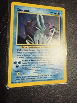Pokemon TCG Suicune Holo Rare Card 14/64 Neo Revelation LP - Image 1
