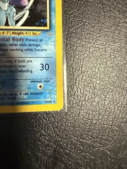 Pokemon TCG Suicune Holo Rare Card 14/64 Neo Revelation LP - Image 5