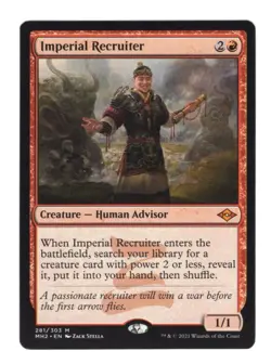 MTG English Imperial Recruiter NM Normal Modern Horizons 2 - Image 1