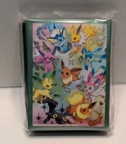 Pokemon Prismatic Evolutions UPC Eeveelutions Card Sleeves 65ct - Official - Image 1