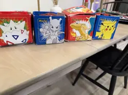 1999 Burger King Set Of 4 Pokemon 23k Gold Plated Cards W/ Box - Image 2