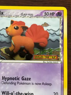 Vulpix 70/101 Holo Pokemon Card 2006 Dragon Frontiers HP50 - Image 4