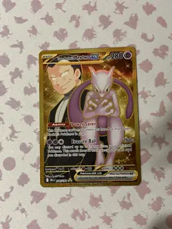 Pokemon Card - Team Rocket's Mewtwo ex Destined Rivals 240/182 Secret Rare - Image 1