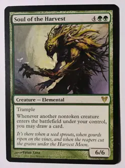 Soul of the Harvest MTG, Avacyn Restored, Rare, LP - Image 1