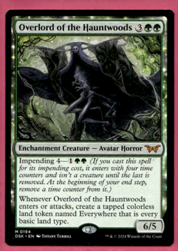 OVERLORD OF THE HAUNTWOODS DUSKMOURN: HOUSE OF HORROR DSK AVATAR HORROR MTG 194 - Image 1