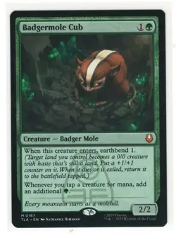 MTG Badgermole Cub Avatar Last Airbender Magic The Gathering TCG - Image 1