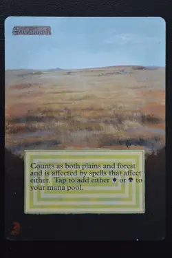 Magic The Gathering MTG SAVANNAH ALTERED Unlimited Edition HP Heavily Played - Image 1