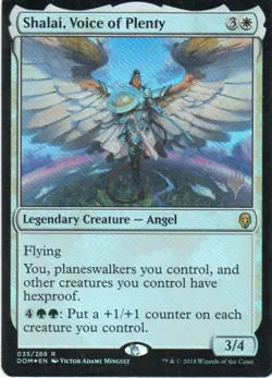 MTG: Dominaria: Foil Promo Pack Shalai, Voice of Plenty: LP Condition - Image 1