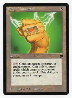Ring of Immortals, Artifact, Legends Regular, NM, 1994 Melissa Benson - Image 1