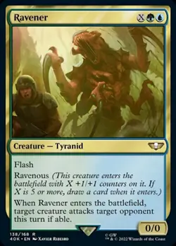 1x Ravener NM-Mint, English Commander: Universes Beyond: Warhammer 40,000 MTG Ma - Image 1