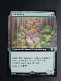 Jubilation (Extended Art) Rare MTG Lorwyn Eclipsed Commander - Image 1