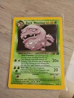 Dark Weezing - 14/82 - Pokemon Team Rocket Unlimited Holo Rare Card WOTC LP - Image 1