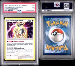 Pokemon Shiny Shining Arceus Shining Legends 57/73 Reverse Holo Holo Rare PSA 7 - Image 3