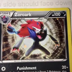 Pokemon Card Zoroark BW19 Promo Holo Black & White Rare LP 2011 - Image 2