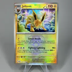 Pokemon TCG Prismatic Evolutions Jolteon Card 29/131 Master Ball Reverse Holo - Image 1