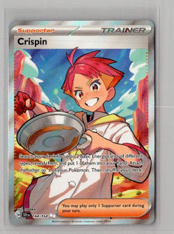 Crispin 164/142 - Pokemon TCG Stellar Crown Full Art Ultra Rare NM - Image 1